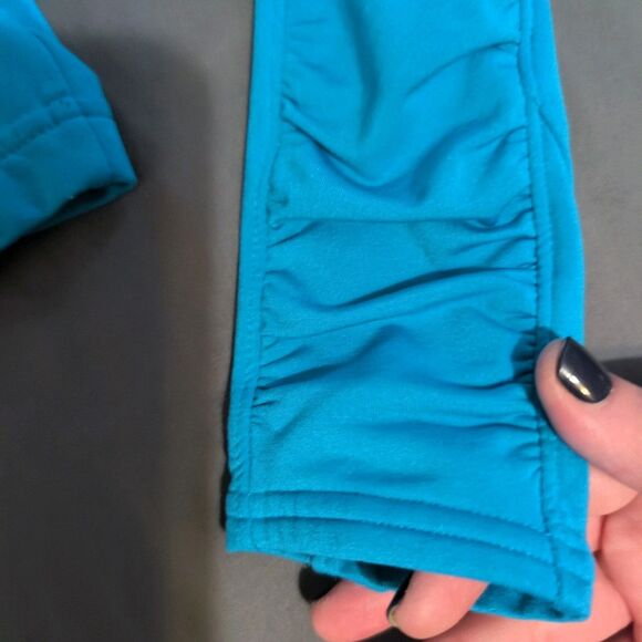 Athleta Half Mile Reflective Hoodie Women’s Small Blue Full Zip Running Jacket - Picture 11 of 11